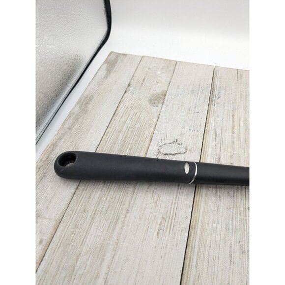 OXO Hard Black Nylon Turner Slotted Spatula 14 1/2" Holes - Picture 6 of 7